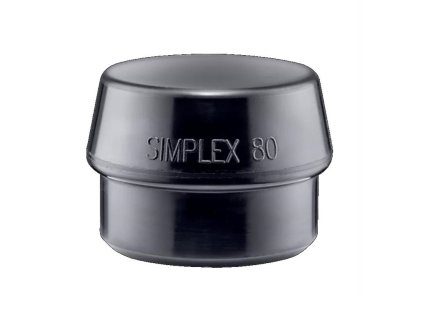 Halder středně tvrdá černá hlavice z gumového kompozitu SIMPLEX 80 mm