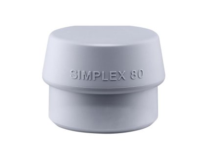 Halder středně tvrdá šedá hlavice z gumového kompozitu SIMPLEX 80 mm