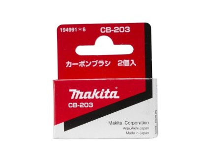 Makita 194991-6 sada uhlíků (kartáčů) CB-203 = CB-200, old=191953-5