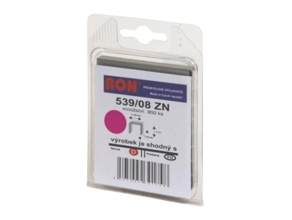 Ron čalounické spony 539/08 Zn BL R - 800 ks