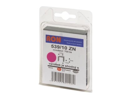 Ron čalounické spony 539/10 Zn BL R - 700 ks