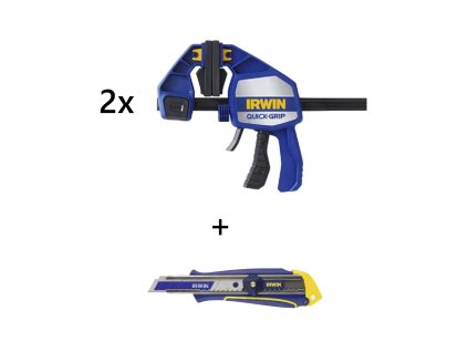 Hlavní obrázek Irwin Sada 2 ks Jednoručních svěrek QUICK GRIP XP 150mm/6" + dárek