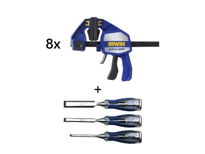 Hlavní obrázek Irwin Sada 8 ks Jednoručních svěrek QUICK GRIP XP 910mm/36" + dárek