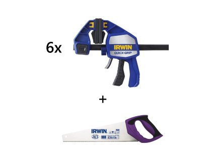 Hlavní obrázek Irwin Sada 6 ks Jednoručních svěrek QUICK GRIP XP 910mm/36" + dárek