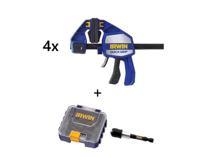 Hlavní obrázek Irwin Sada 4 ks Jednoručních svěrek QUICK GRIP XP 910mm/36" + dárek