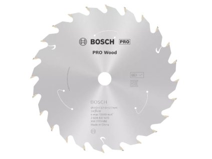 Bosch pilový kotouč PRO Wood cordless, 140 × 1,5 × 12,7 mm, 24z