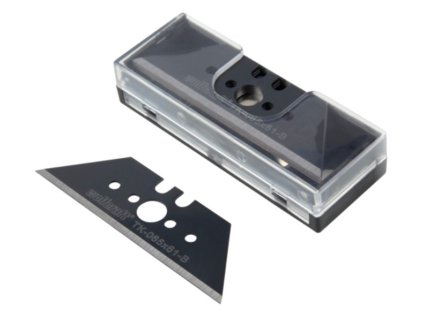 362237|||Hlavní obrázek Wolfcraft náhradní trapézové čepele PRO SHARP 0,65 × 61 mm - 5 ks