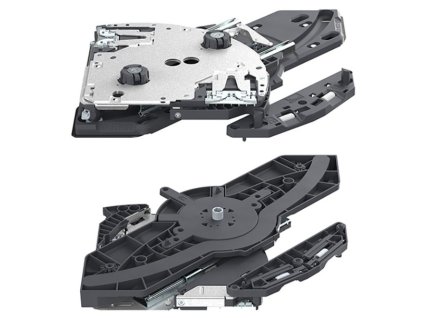 376460|||Hlavní obrázek Hettich FurnSpin S s funkcí Push to open Silent, vestavná pozice levá