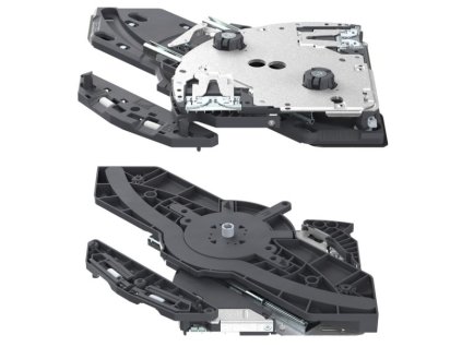 Hettich FurnSpin S s dolní funkcí Push to open Silent, vestavná pozice pravá