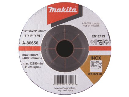 Makita A-80656 brusný kotouč na nerez 125 x 6 x 22.23 mm