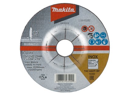 Makita řezný kotouč na nerez 125 x 1,2 x 22,23 mm