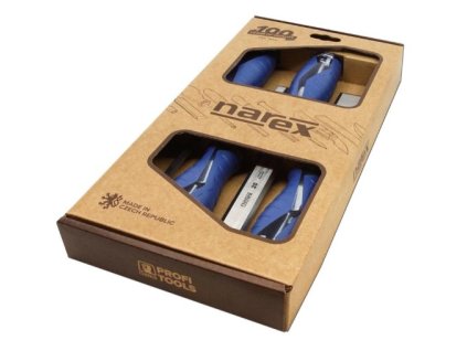 Narex Bystřice sada truhlářských plochých úderových dlát HEAVY DUTY, 8-10-16-32 mm