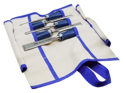 Narex Bystřice sada truhlářských plochých úderových dlát HEAVY DUTY v kapsáři, 6-12-16-20-26 mm