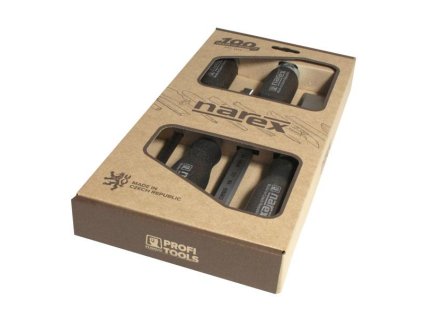 Narex Bystřice Sada plochých dlát, WOOD LINE PROFI 8-10-16-32, mořený buk