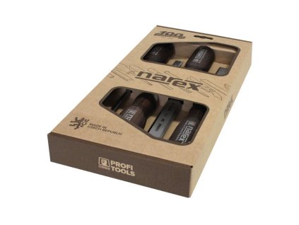 Narex Bystřice Sada plochých dlát, WOOD LINE PROFI 6-12-20-26, mořený buk