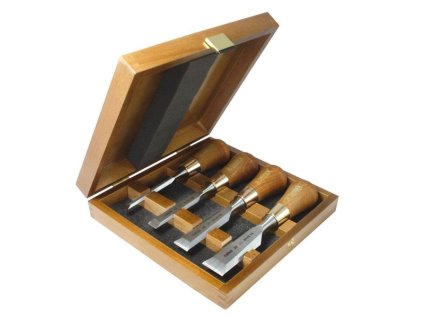 Narex Bystřice Sada začišťovacích dlát v kazetě, WOOD LINE PLUS 6-12-20-26