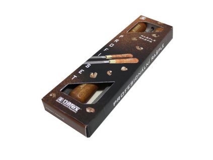 Narex Bystřice Sada rašplí s jemným sekem plochá, kruhová a úsečová, 200 mm