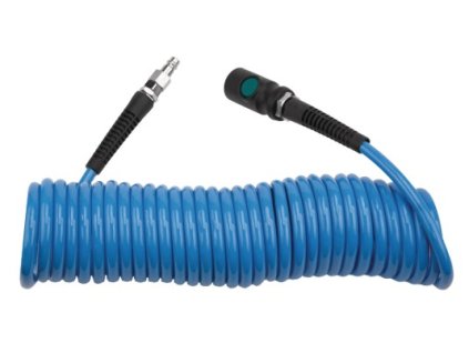 Aircraft spirálová PU hadice 7,5 m, D 6,5/10 mm, 10 bar s rychlospojkou