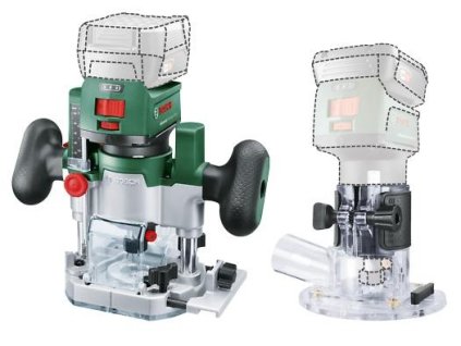 414411|||Hlavní obrázek Bosch AKU horní frézka AdvancedTrimRouter 18V-8, bez aku v kufru