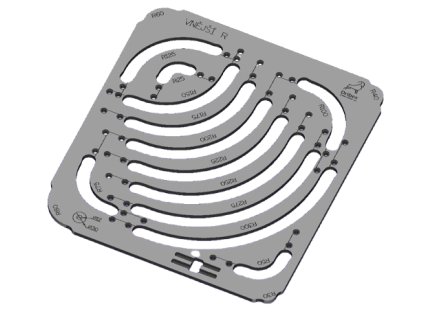 Dribex truhlářská šablona ER pro zaoblení vnějších rohů