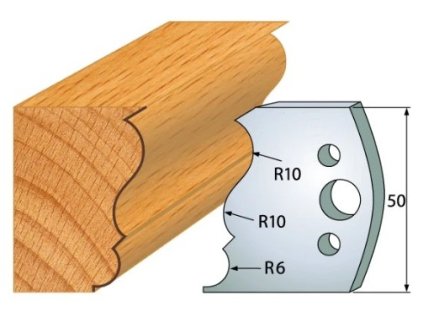 Igm Profilový nůž 50x4mm profil 506 - 1 ks
