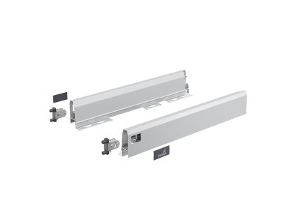 Hettich ArciTech sada boků zásuvky, výška boku 94 mm x NL 350 mm, stříbrná L+P