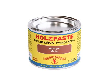 Hermann Sachse Tmel vodouředitelný Clou Holzpaste mahagon 250g