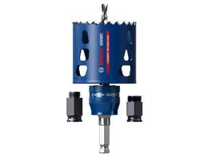 Bosch EXPERT děrovka Multi Material Power Change Plus, 68 × 60 mm s příslušenstvím