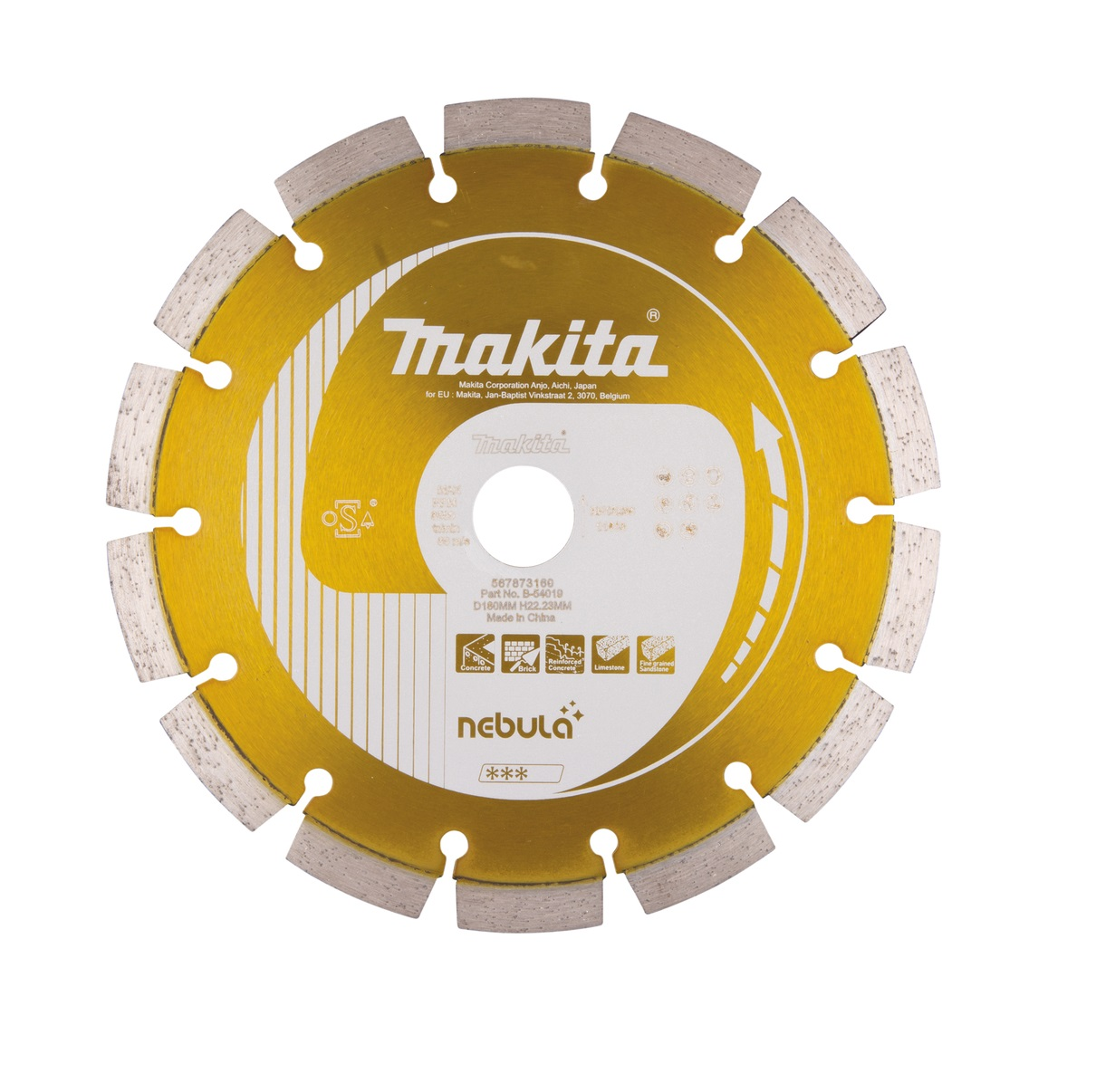 Makita diamantový kotouč Nebul 180x10 H22,2mm B-54019