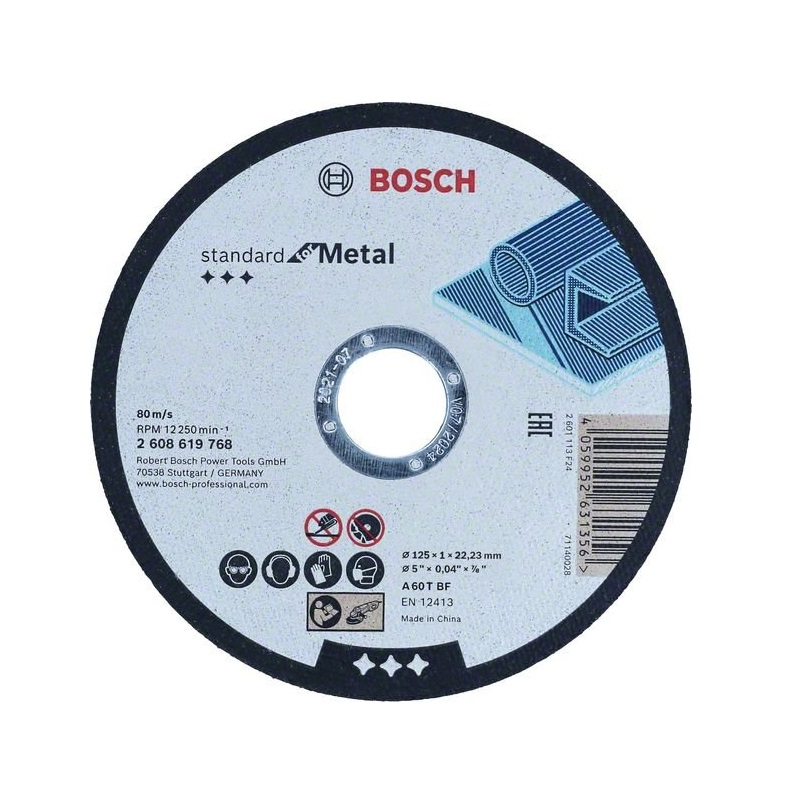 Bosch Bosch řezný kotouč Standard for Metal 125 x 1 x 22,23 mm 2608619768