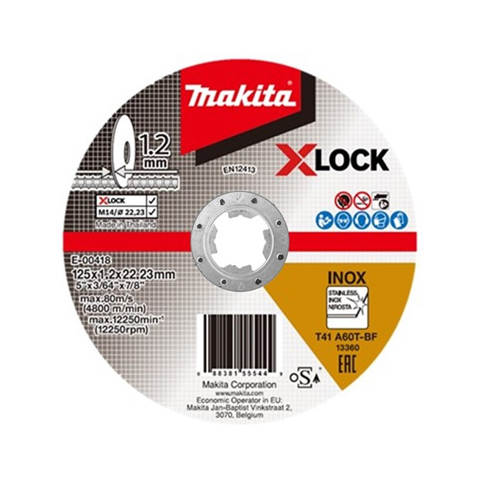 Makita Makita E-00418 řezný kotouč na nerez X-LOCK 125 x 1.2 mm E-00418