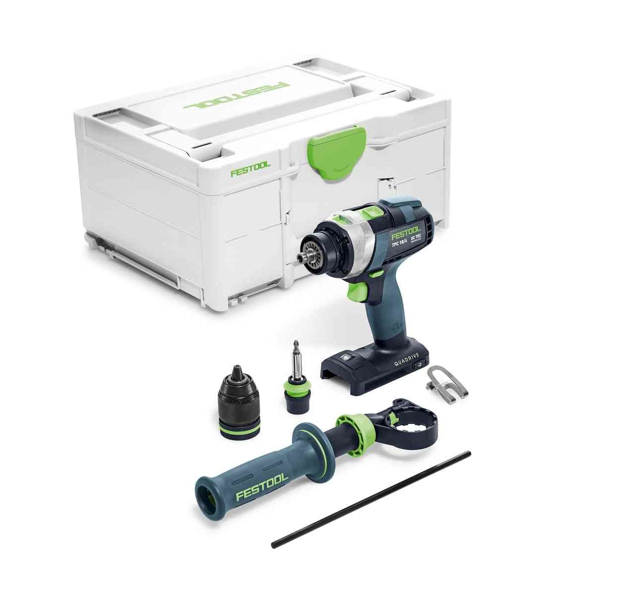 Festool Festool AKU příklepový vrtací šroubovák QUADRIVE TPC 18/4 I-Basic 575604