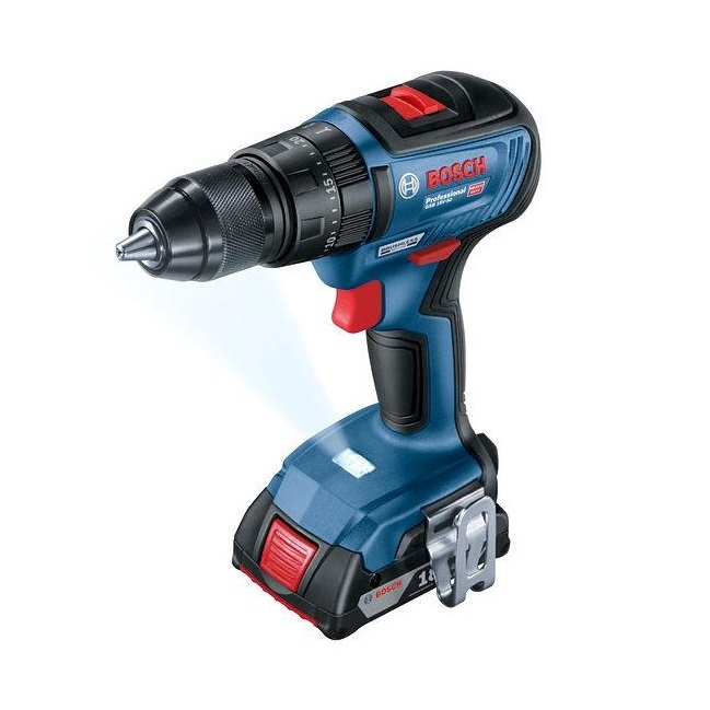 Bosch Bosch AKU příklepová vrtačka GSB 18V-50, 2x5,0 Ah s nabíječkou v L-boxxu 136 06019H5101