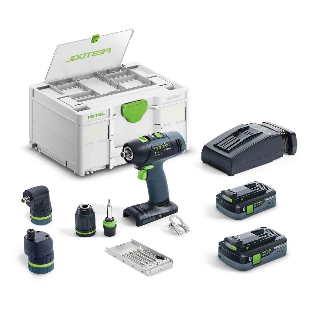 Festool Festool AKU vrtací šroubovák T 18+3 HPC 4,0 I-Set 577609