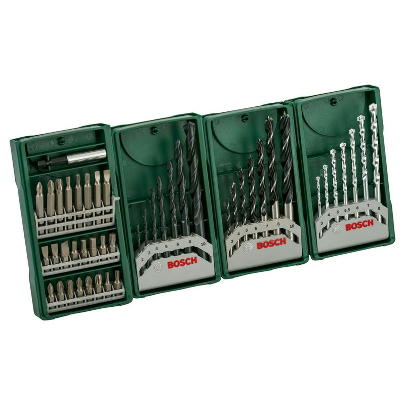 Bosch Bosch Multipack 3+1 sada vrtáků a bitů Mini-X-Line 2607017071