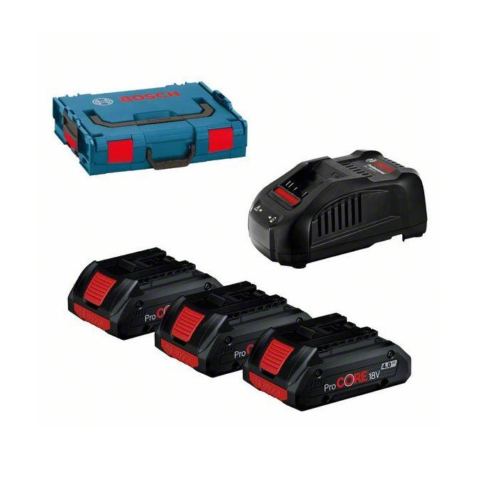 Bosch Bosch AKU sada 3× ProCORE18V 4.0 Ah + GAL1880CV v L-Boxxu 0615990L1R
