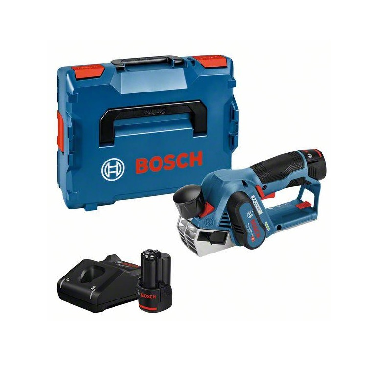 Bosch Aku hoblík GHO 12V-20 Professional v L-BOXXe s 2× akumulátor 3,0 Ah 06015A7001