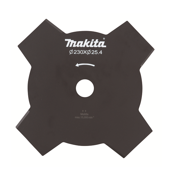 Makita Makita nůž žací 4zubý 230 x 25,4 x 1,8 mm pro křovinořezy UR016GZ / UR002G 195150-5