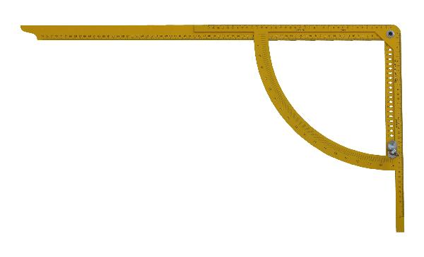 Hedue Rysovacie uholník Alpha žltý M901