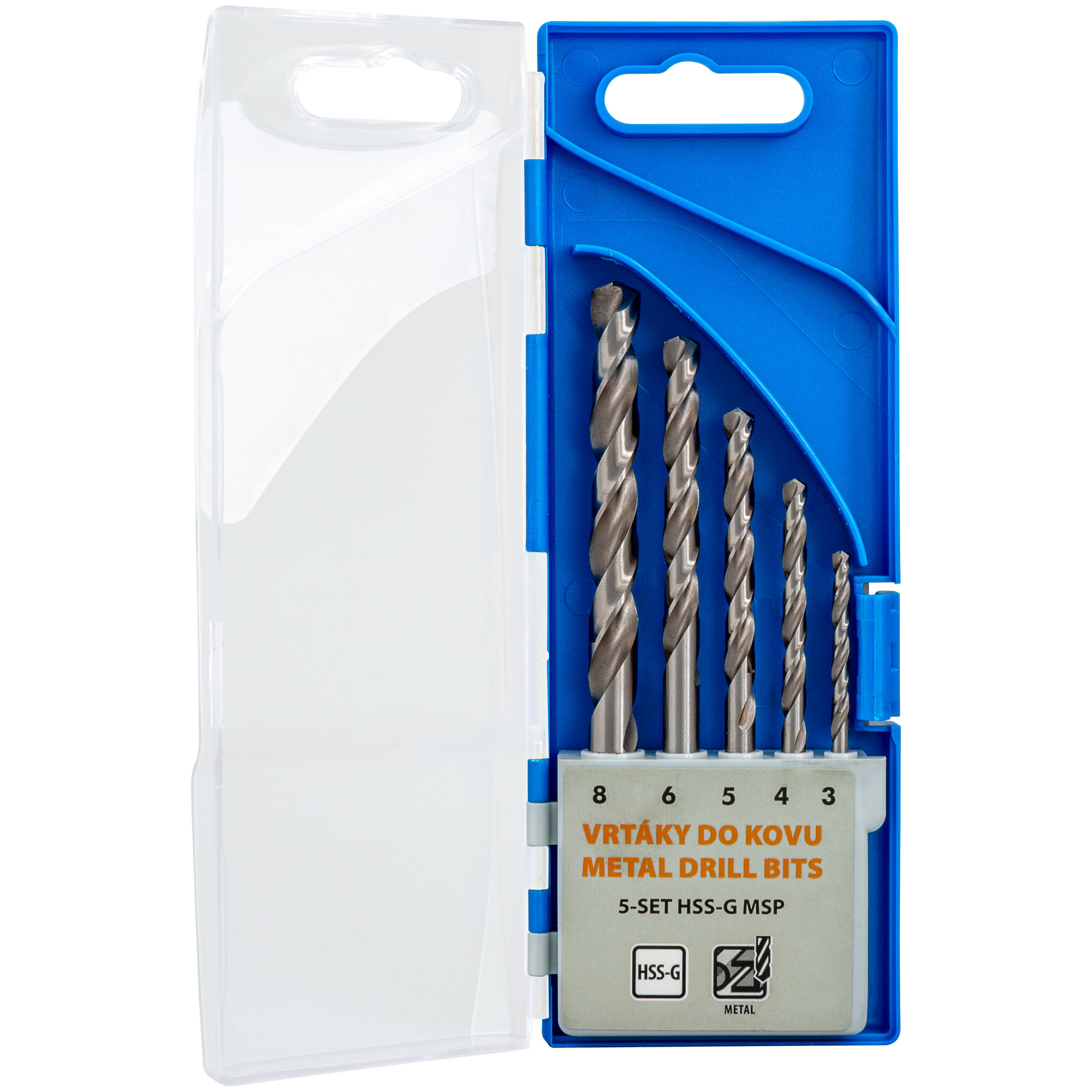 Narex sada vybrušovaných vrtáků do oceli 3, 4, 5, 6, 8 mm HSS-G 65405599
