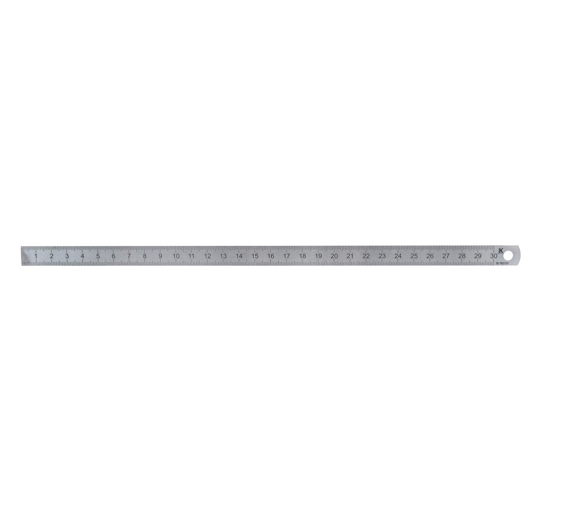 Kmitex Pravítko, měřítko ocelové 300 mm INOX slabší 1017