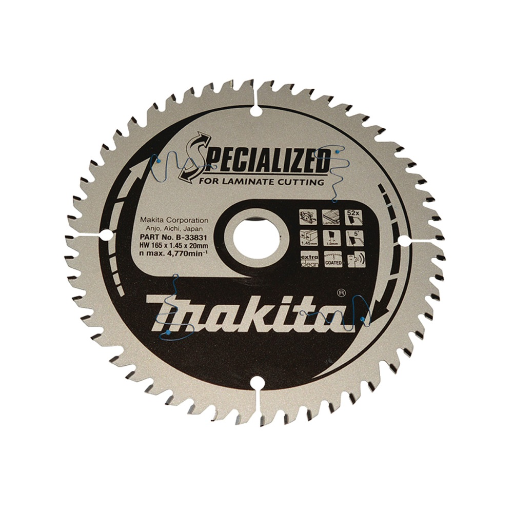 Makita pilový kotouč na lamino165 x 20 x 1,45 mm, 52Z =old B-29452 B-33831