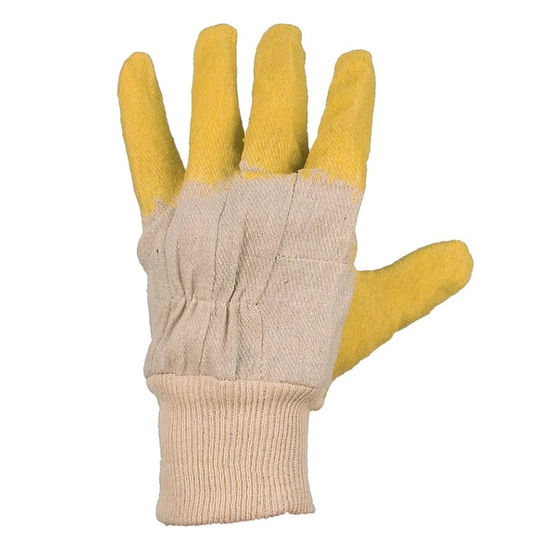 CXS CXS žluté pracovní rukavice máčené v latexu, vel. 10 17406