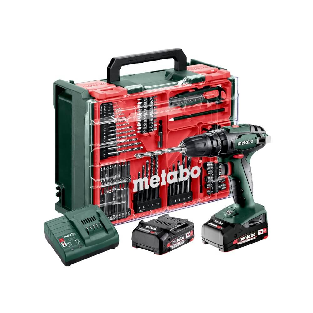 Metabo AKU příklepová vrtačka SB 18 SET, 2x 18 V 2,0 Ah v kufru 602245710