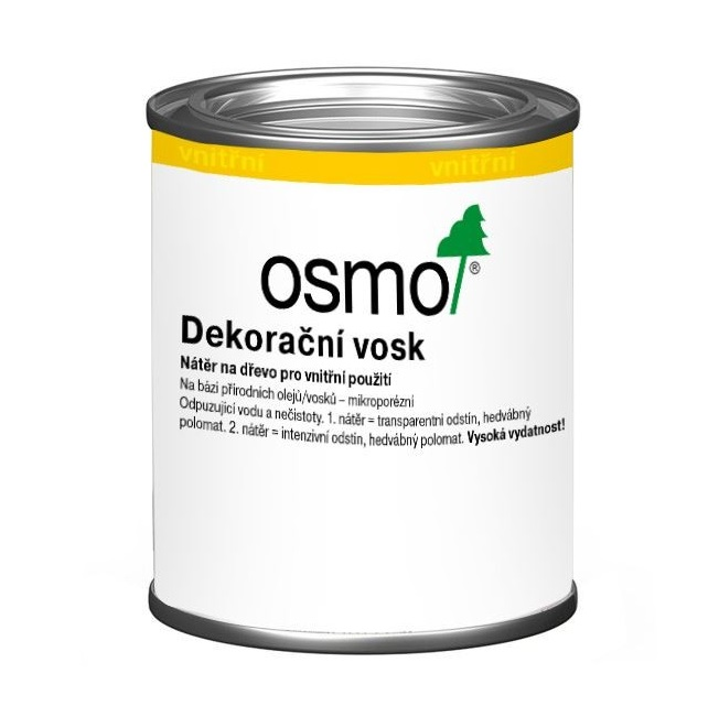 Osmo Dekorační vosk transparentní - 0,125l dub světlý 3103 10100801