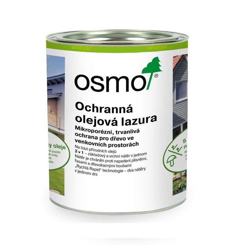Osmo Lazúra 907 kremenné sivá 0,75L 12100284