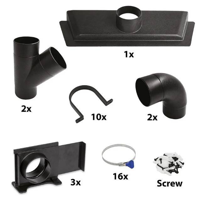 Igm Basic sada příslušenství pro odsávání 100mm STPO-SET100B