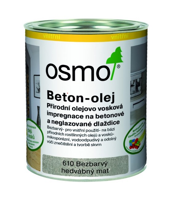 Osmo Betón olej 610 bezfarebný 0,75l 11500115