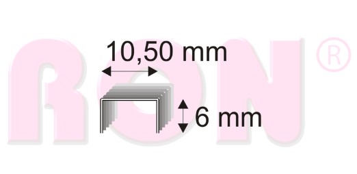 Ron Ron čalounické spony 345/06 MR - 3500 ks 10101549