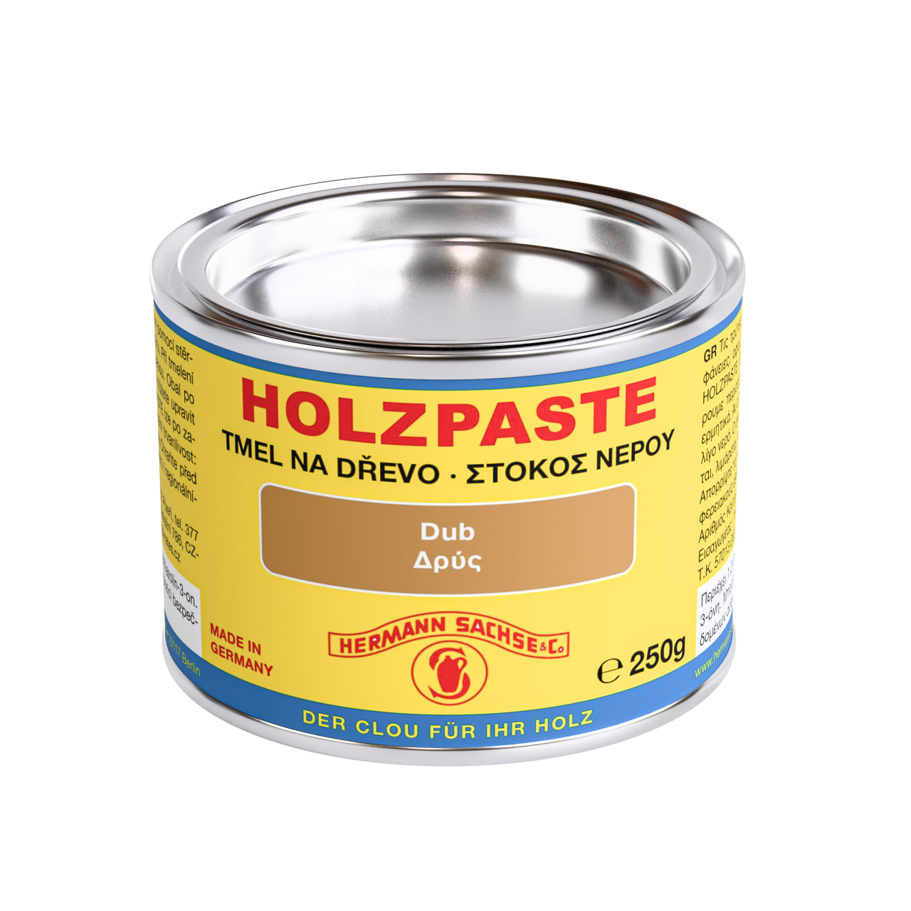 Hermann Sachse Hermann Sachse Tmel vodouředitelný Clou Holzpaste dub 250g 00150.00005